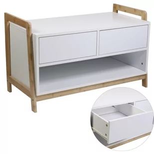 Intesi Szafka Kopenhaga biała/ naturalna - Szafki do salonu - miniaturka - grafika 1