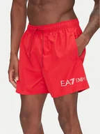 Kąpielówki męskie - EA7 Emporio Armani Szorty kąpielowe 7M000519 AF13049 M5023 Czerwony Regular Fit - miniaturka - grafika 1