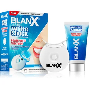 A.B.BERREN-HANDLOWY SP. Z O.O. BLANX WHITE Shock Intensywny System Wybielający 50ml + BlanX LED - Pasty do zębów - miniaturka - grafika 1