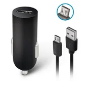 Akcesoria do tabletów i e-booków - Forever Ładowarka samochodowa M-02, 2.1 A, 1 x microUSB - miniaturka - grafika 1