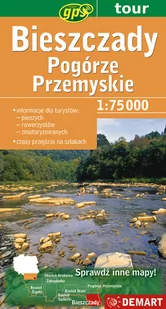 Bieszczady, Pogórze Przemyskie. Mapa turystyczna 1:75 000 - Atlasy i mapy - miniaturka - grafika 1
