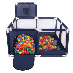 Selonis Boisko KK-100X z piłeczkami 6cm niebieski: zielony-żółty-niebieski-czerwony-pomarańcz 125x125x105/400piłek - Maty edukacyjne - miniaturka - grafika 1