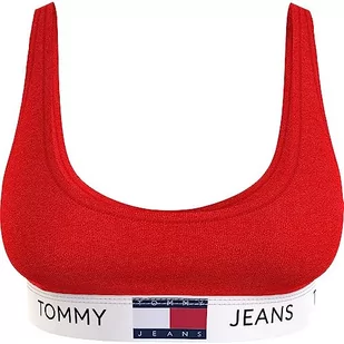 Tommy Jeans Damski biustonosz bez podszewki (rozmiary zewnętrzne) inne biustonosze, Głęboki karmazynowy, XL - Biustonosze - miniaturka - grafika 1