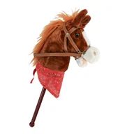 Maskotki i pluszaki - Chinchilla, koń na kiju Hobby Horse Dziecięcy z dźwiękiem - miniaturka - grafika 1