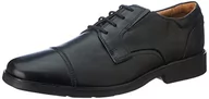 Buty dla chłopców - Clarks Męska czapka Clarkslite Oxford, czarna skóra, 45 EU - miniaturka - grafika 1