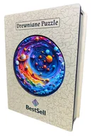 Puzzle - PUZZLE DREWNIANE KOSMOS PLANETY UKŁAD SŁONECZNY PUZLE DLA DZIECKA DZIECI CHŁOPCA DZIEWCZYNKI NA URODZINY NIESPODZIANKA - miniaturka - grafika 1