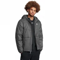 Kurtki męskie - Męska kurtka puchowa pikowana Under Armour Lw Insulated Jacket - szara - UNDER ARMOUR - miniaturka - grafika 1