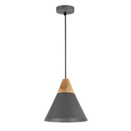 Lampy sufitowe - Lampa wisząca Bicones szaro-jasne drewno 1xE27x60W wym: 140 x 22 x 22 cm metal Maytoni - miniaturka - grafika 1