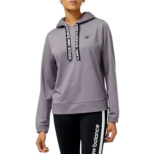 Bluza New Balance WT31180ZNC - szara - Bluzy sportowe damskie - miniaturka - grafika 1