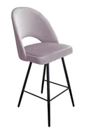 Taborety i hokery - Atos Hoker krzesło barowe Polo podstawa czarna MG55 - miniaturka - grafika 1