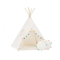 Namioty i tipi dla dzieci - Zestaw tipi “Tęczowy pomponik” - miniaturka - grafika 1