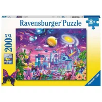 Ravensburger Puzzle dla dzieci 2D Kosmiczne miasto 200 elementów GXP-811798