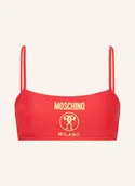 Stroje kąpielowe - Moschino Góra Od Bikini Bustier rot - miniaturka - grafika 1