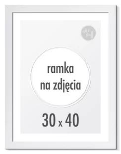 Ramka 30x40 ramki na zdjęcia sosnowa biała rama drewniana 40x30 cm - Ramki na zdjęcia - miniaturka - grafika 1