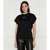Koszulki i topy damskie - Karl Lagerfeld T-shirt SIGNATURE Regular Fit - miniaturka - grafika 1