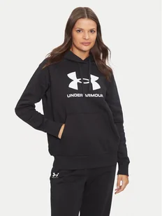 Under Armour Bluza Ua Rival Fleece Big Logo 1379501 Czarny Loose Fit - Bluzy damskie - miniaturka - grafika 1