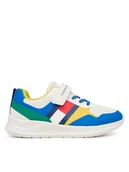 Buty dla chłopców - Tommy Hilfiger Sneakersy Flag Low Cut Lace-Up/Velcro T1X9-34369-1843 S Kolorowy - miniaturka - grafika 1