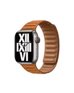 Akcesoria do smartwatchy - Apple pasek do Apple Watch 38/40/41 mm z karbowanej skóry rozmiar M/L  - złocisty brąz - miniaturka - grafika 1