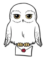 Dekoracje domu - ERT Group, Magnes Harry Potter - Hedwiga - miniaturka - grafika 1