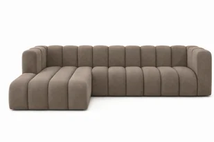 Narożnik welurowy Grand L 318 cm nowoczesna sofa modułowa do salonu - Ciemnobeżowy - Ciemnobeżowy - Lewy - Narożniki Narożnik welurowy Grand L 318 cm nowoczesna sofa modułowa do salonu - Ciemnobeżowy - Ciemnobeżowy - Lewy - Narożniki - miniaturka - grafika 1
