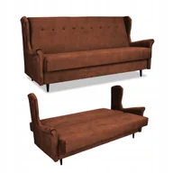 Sofy i kanapy - Kanapa sofa Uszak ARI rozkładana wersalka spania łóżko Family meble miedziana - miniaturka - grafika 1