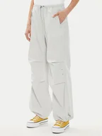 Spodnie sportowe damskie - Converse Spodnie materiałowe W Parachute Pant 10026399-A02 Biały Loose Fit - miniaturka - grafika 1