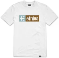 Koszulki męskie - t-shirt ETNIES NEW BOX TEE WHITE/GUM - miniaturka - grafika 1