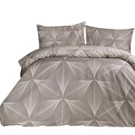 Pościel - Pościel bawełniana 160x200 satyna Adel szara - miniaturka - grafika 1