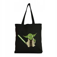 Torby i wózki na zakupy - Eko Torba Bawełniana na ramię Zakupy Shopper Star Wars Baby Yoda - miniaturka - grafika 1