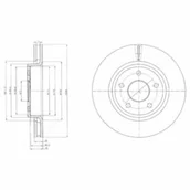 Tarcze hamulcowe - Tarcza hamulcowa DELPHI BG9058 - miniaturka - grafika 1
