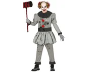 Stroje karnawałowe - STRÓJ KLAUN ZABÓJCA SZARO-CZARNY M(48-50) - miniaturka - grafika 1