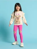 Dresy i komplety dla dziewczynek - Sinsay - Komplet dzianinowy - różowy - miniaturka - grafika 1