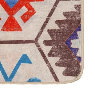 Dywan z możliwością prania, kolorowy, 80x300 cm, antypoślizgowy - Dywany - miniaturka - grafika 4