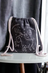 Grafitowy workoplecak dziecięcy RENIFER - Plecaki szkolne i tornistry Grafitowy workoplecak dziecięcy RENIFER - Plecaki szkolne i tornistry - miniaturka - grafika 1