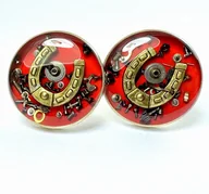 Spinki do mankietów i krawatów - SPINKI - Podkowa (Red) - Spinki do mankietów - miniaturka - grafika 1