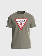 Koszulki męskie - Guess T-Shirt Original Logo M2YI71 I3Z11 Zielony Slim Fit - miniaturka - grafika 1