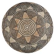 Dywany - Okrągły dywan jutowy 120 cm wzór 1 163954A - miniaturka - grafika 1