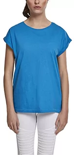 Koszulki i topy damskie - Urban Classics Damska koszulka z długim rękawem, niebieski hawajski, XXL - grafika 1