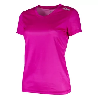 Koszulki i topy damskie - ROGELLI RUN PROMOTION 801.227 - damska koszulka do biegania, różowa - grafika 1