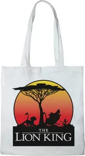 Torebki damskie - Disney TOTE BAG ROI LION", REFERENCJA : BWDLIONBB002, biała, 38 X 40 CM - grafika 1