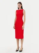 Sukienki - Calvin Klein Sukienka koktajlowa K20K208140 Czerwony Slim Fit - miniaturka - grafika 1