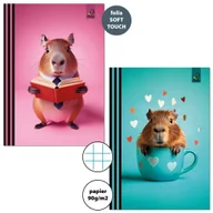 Zeszyty szkolne - Bee-bee Zeszyt A532k kratka 90g Kapibara (10szt) - miniaturka - grafika 1