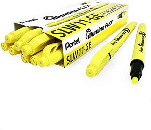 Illumina Flex Twin Tip zakreślacz, żółty atrament, opakowanie 10 długopisów - Długopisy - miniaturka - grafika 1
