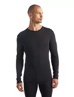 Koszulki męskie - Icebreaker męski t-shirt z 175 Everyday Ls Crewe raglanowy rękaw Czarny M - miniaturka - grafika 1