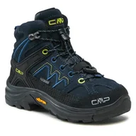 Buty dla chłopców - Trekkingi CMP Kids Moon Mid Wp 31Q4794 Black/Blue N950 - miniaturka - grafika 1