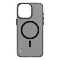 Etui i futerały do telefonów - Etui Decoded Transparent Grip Case z MagSafe do iPhone 15 Pro - szaro-czarne - miniaturka - grafika 1