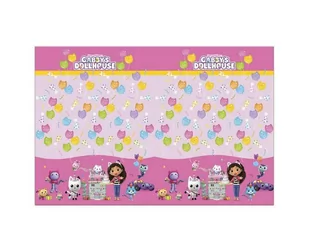OBRUS PLASTIKOWY KOCI DOMEK GABI 120X180 CM - Obrusy i serwetki - miniaturka - grafika 1