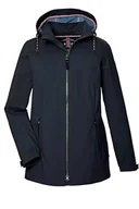 Kurtki damskie - STOY Damska kurtka softshell z odpinanym kapturem STS 7 WMN SFTSHLL JCKT, granatowa, 52, 43091-000 - miniaturka - grafika 1