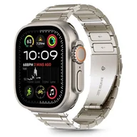 Akcesoria do smartwatchy - Pasek TECH-PROTECT Stainless Classic do Apple Watch 4/5/6/7/8/9/SE/Ultra (42/44/45/49mm) Tytanowy - miniaturka - grafika 1