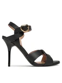 Sandały damskie - LOVE MOSCHINO Sandały JA16069G1MIA0000 Czarny - miniaturka - grafika 1
